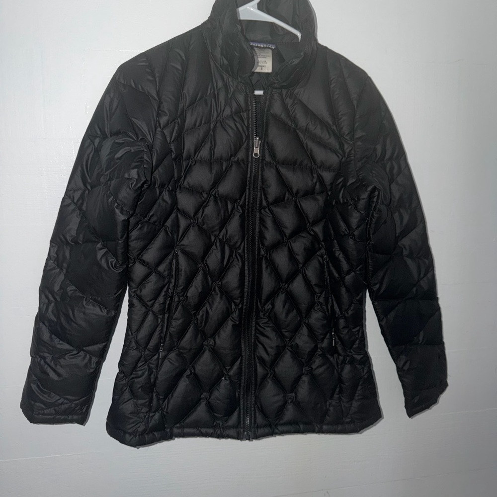 Patagonia Black Quilted Diamond-Pattern Puff Jacket